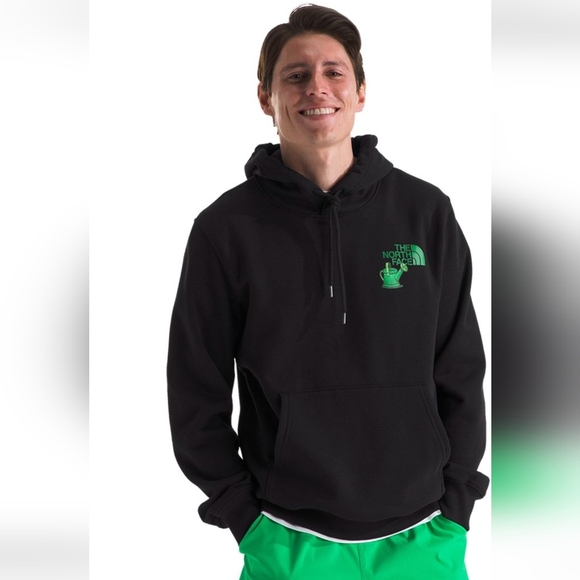 The North Face Crown Shyness Black Hoodie Plant Lover Unisex Mens XS Women S/M - Picture 3 of 13